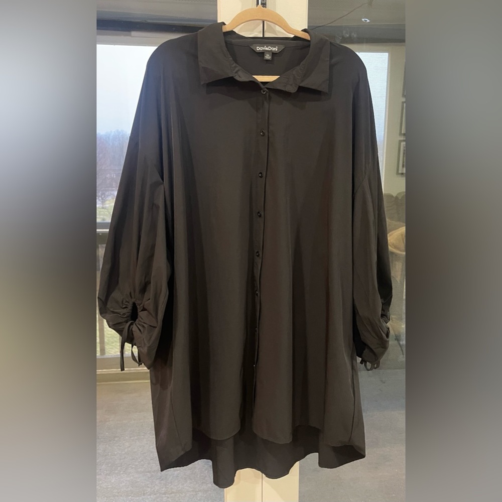 XXL Women’s Puffer Sleeve Long Sleeve Dress